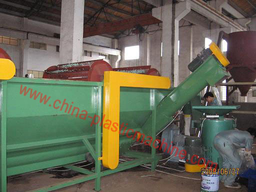PE film recycling and washing machine line