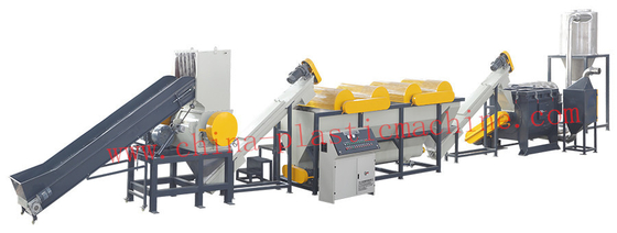 Plastic film recycling washing machine line