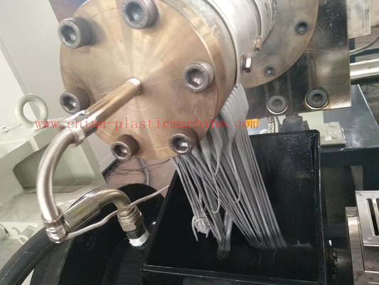 Side force feeder two stage PP PE granulation machine pelletizing line